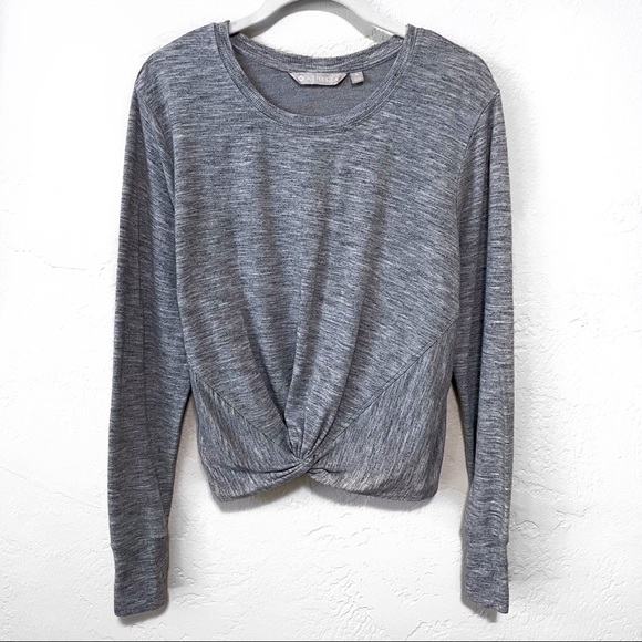 Athleta Sweaters - ATHLETA Twist Front Coaster Sweatshirt in Gray - M